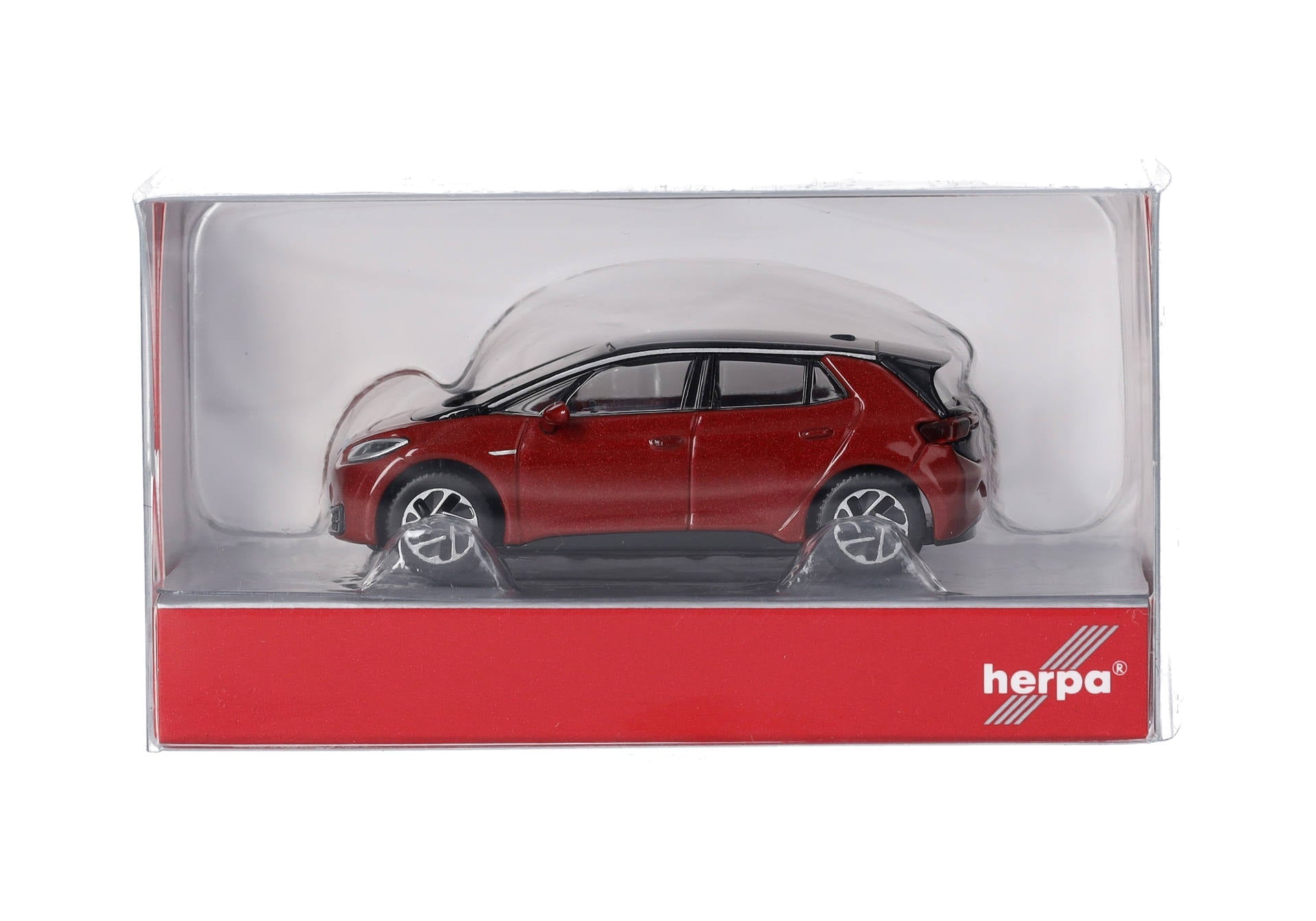 Herpa 1/87 HO VW Volkswagen  ID.3, kings red metallic (roof black) 431101