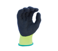 13G Hi-Vis Yellow HDPE, Black Micro-Foam Nitrile palm coated, ANSI Cut A2